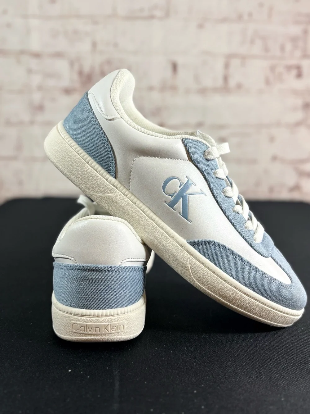 Calvin Klein women Denim Blue & White CK Accent Sneakers